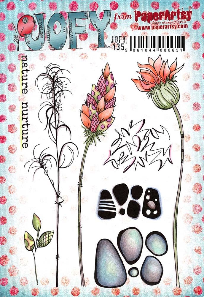 PaperArtsy - JOFY 135 - Rubber Cling Mounted Stamp Set