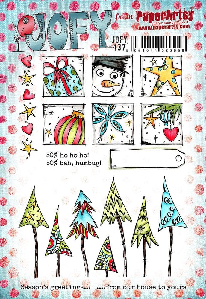 PaperArtsy - JOFY 137 - Rubber Cling Mounted Stamp Set