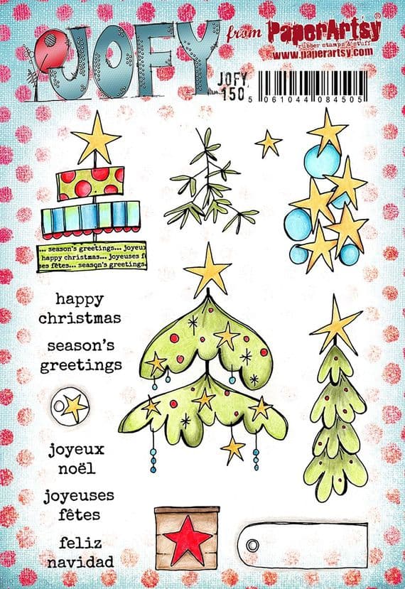 PaperArtsy - JOFY 150 - Rubber Cling Mounted Stamp Set