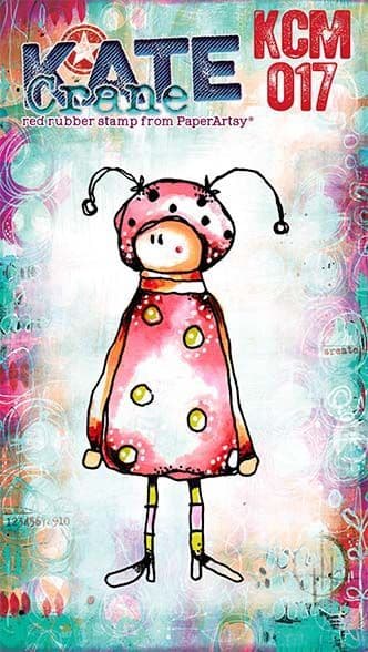 PaperArtsy - Kate Crane - MINI 017 - Rubber Cling Mounted Stamp