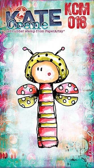 PaperArtsy - Kate Crane - MINI 018 - Rubber Cling Mounted Stamp