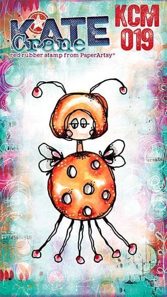 PaperArtsy - Kate Crane - MINI 019 - Rubber Cling Mounted Stamp