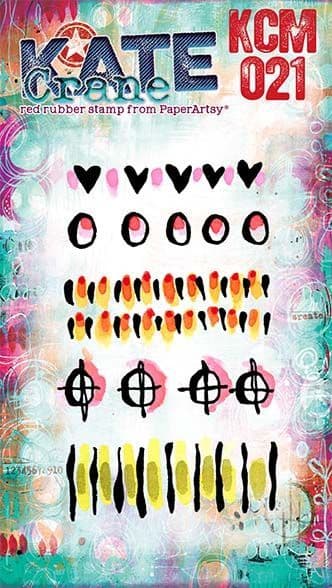 PaperArtsy - Kate Crane - MINI 021 - Rubber Cling Mounted Stamp