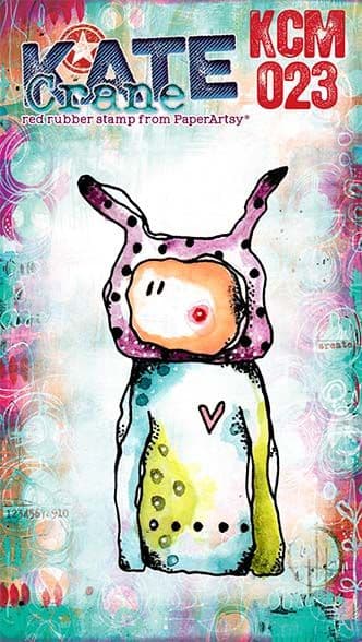 PaperArtsy - Kate Crane - MINI 023 - Rubber Cling Mounted Stamp