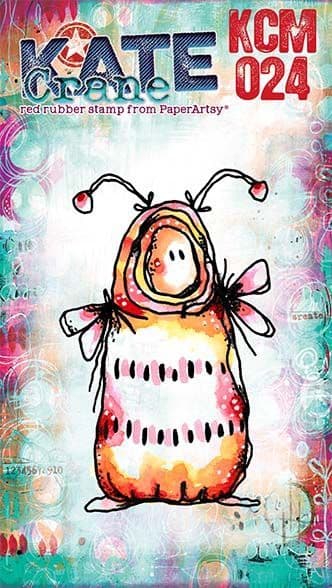 PaperArtsy - Kate Crane - MINI 024 - Rubber Cling Mounted Stamp