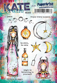 PaperArtsy - Kate Crane 013 - Rubber Cling Mounted Stamp Set