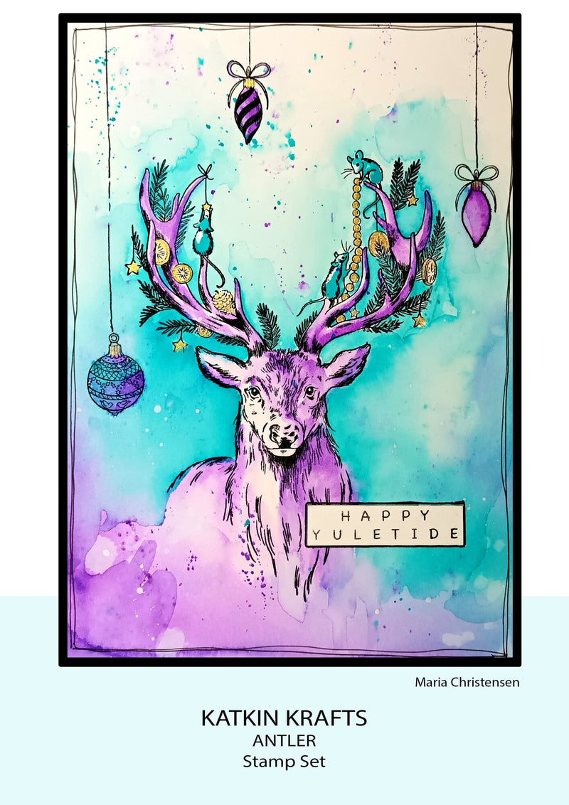 Katkin Krafts - Clear Photopolymer Stamps - Antlers