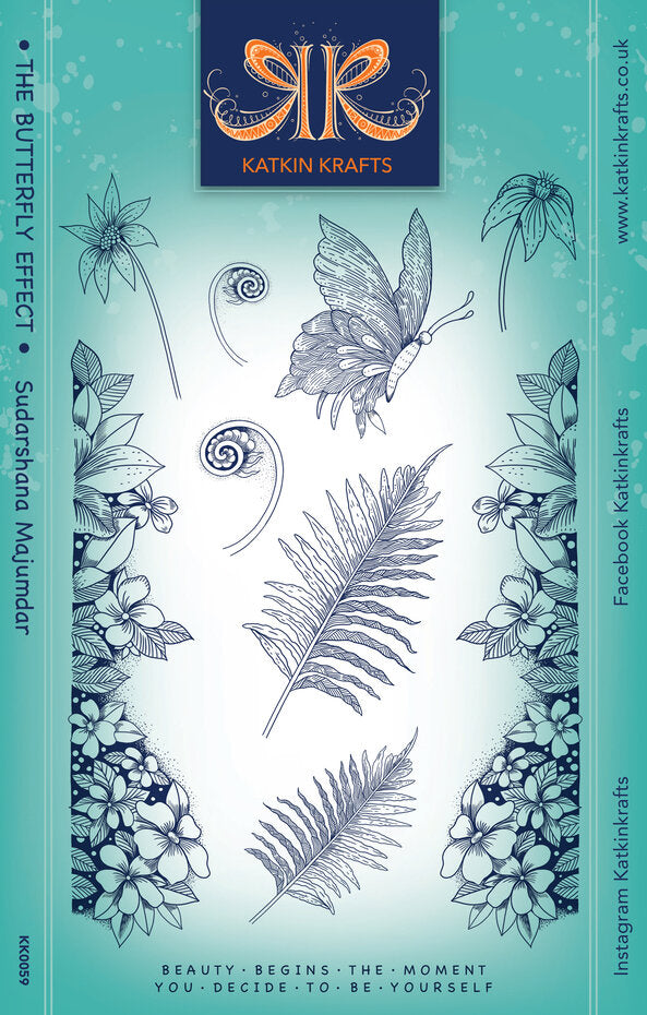Katkin Krafts - Clear Photopolymer Stamps - The Butterfly Effect