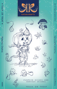 Katkin Krafts - Clear Photopolymer Stamps - Trick or Treat