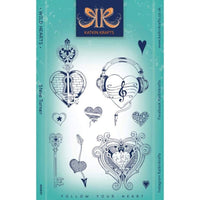 Katkin Krafts - Clear Photopolymer Stamps - Wild Hearts