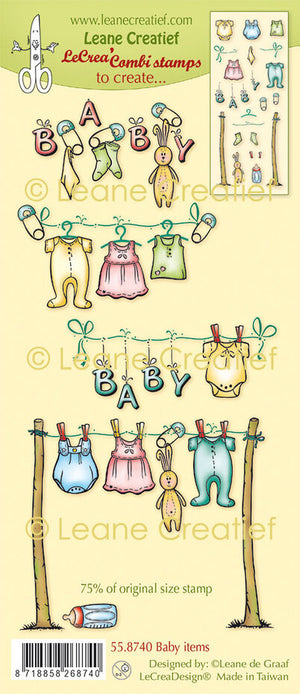 Leane Creatief - Clear Stamp Set - Baby Items