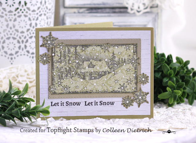 Crafty Individuals - Unmounted Rubber Stamp - 463 - Little Cottage in the Snow