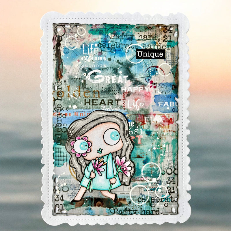 AALL & Create - Design Papers - A6 - PA-33 - Graphic Grace - Autour De Mwa