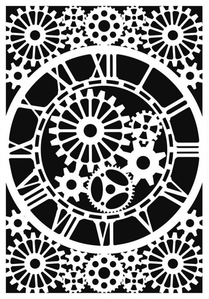 IndigoBlu - Stencil - 8x5 - Like Clockwork