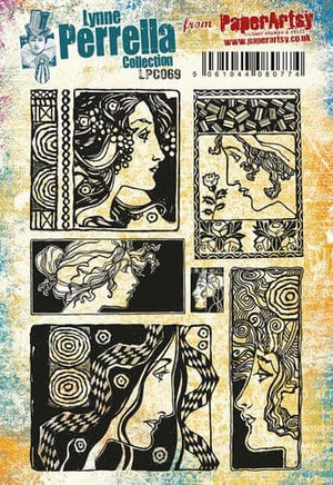PaperArtsy - Lynne Perrella 69 - Rubber Cling Mounted Stamp Set