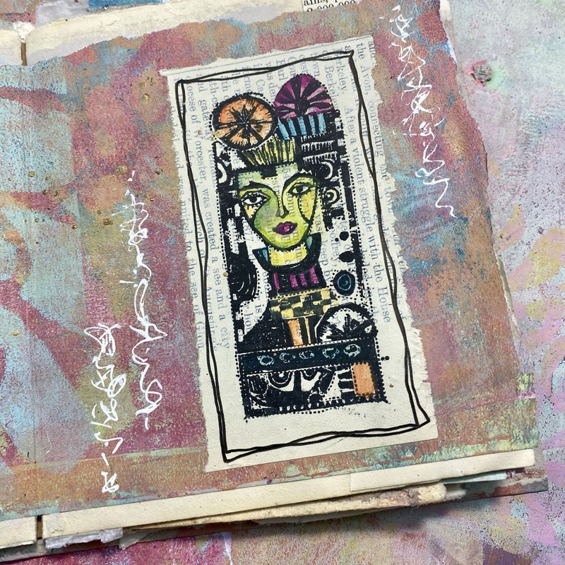 PaperArtsy - Rubber Cling Mounted Stamp - Lynne Perrella - Mini 10