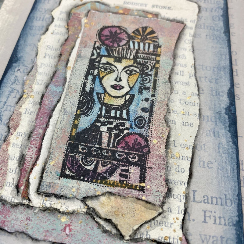 PaperArtsy - Rubber Cling Mounted Stamp - Lynne Perrella - Mini 10
