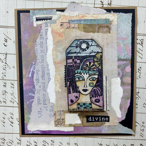 PaperArtsy - Rubber Cling Mounted Stamp - Lynne Perrella - Mini 11