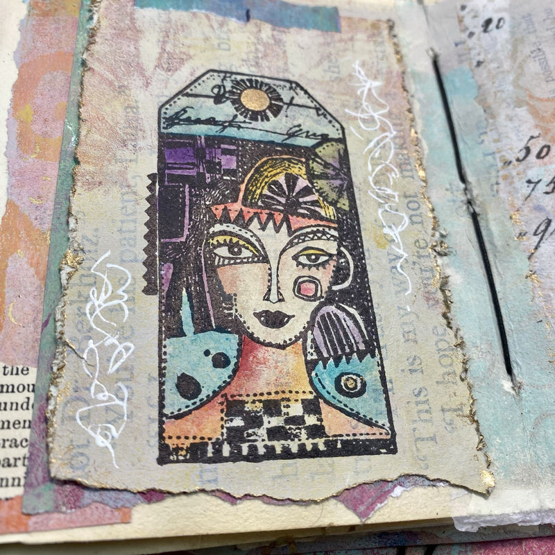 PaperArtsy - Rubber Cling Mounted Stamp - Lynne Perrella - Mini 11