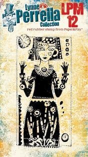 PaperArtsy - Rubber Cling Mounted Stamp - Lynne Perrella - Mini 12