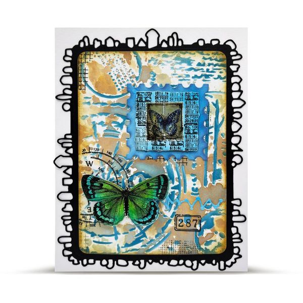 AALL & Create - Stencil - 6x6 - Autour De Mwa - PC-244 - Astral Echoes