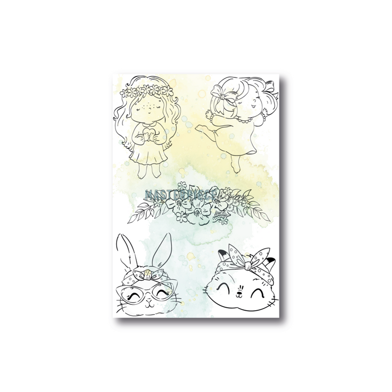 Masterpiece Designs - Clear Stamps - A6 - Cute Elements