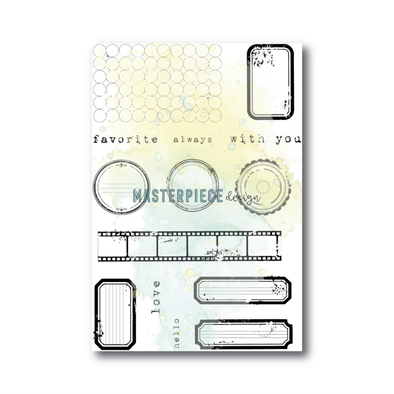 Masterpiece Designs - Clear Stamps - A6 - Label Mania