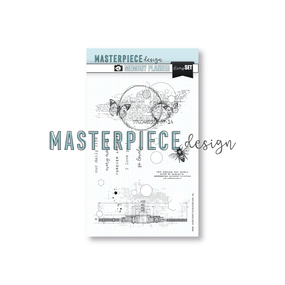 Masterpiece Designs - Clear Stamps - A6 - Butterfly Circles