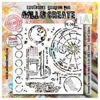 AALL & Create - Stencil - 6x6 - Autour De Mwa - PC-244 - Astral Echoes