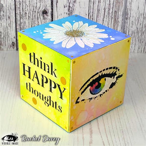 Visible Image - 4 x 4 Stencil - Happy Thoughts