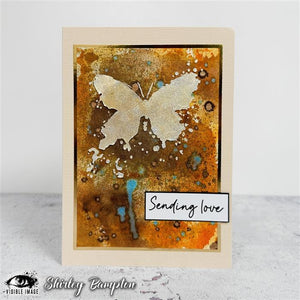 Visible Image - 4 x 4 Stencil - Butterfly Ink Mini