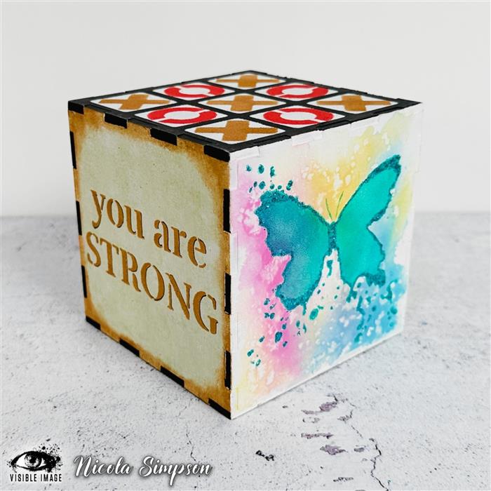 Visible Image - 4 x 4 Stencil - Butterfly Ink Mini