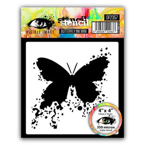 Visible Image - 4 x 4 Stencil - Butterfly Ink Mini