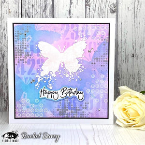 Visible Image - 4 x 4 Stencil - Butterfly Ink Mini