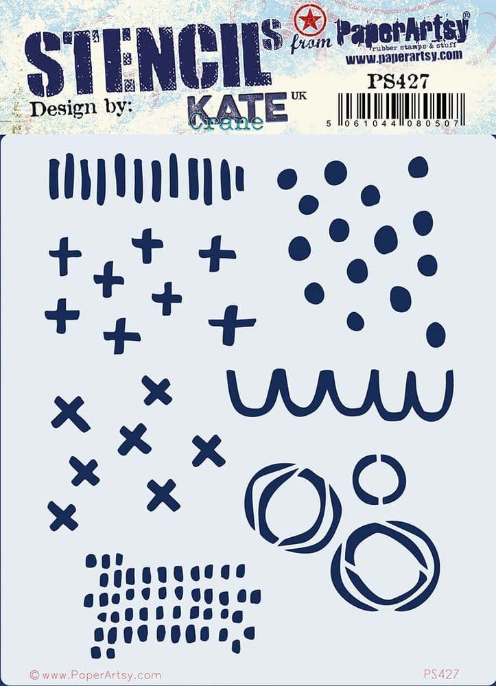 PaperArtsy - Stencil - Kate Crane - PS427