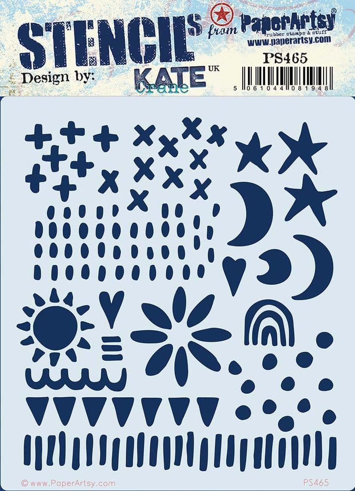 PaperArtsy - Stencil - Kate Crane - PS465