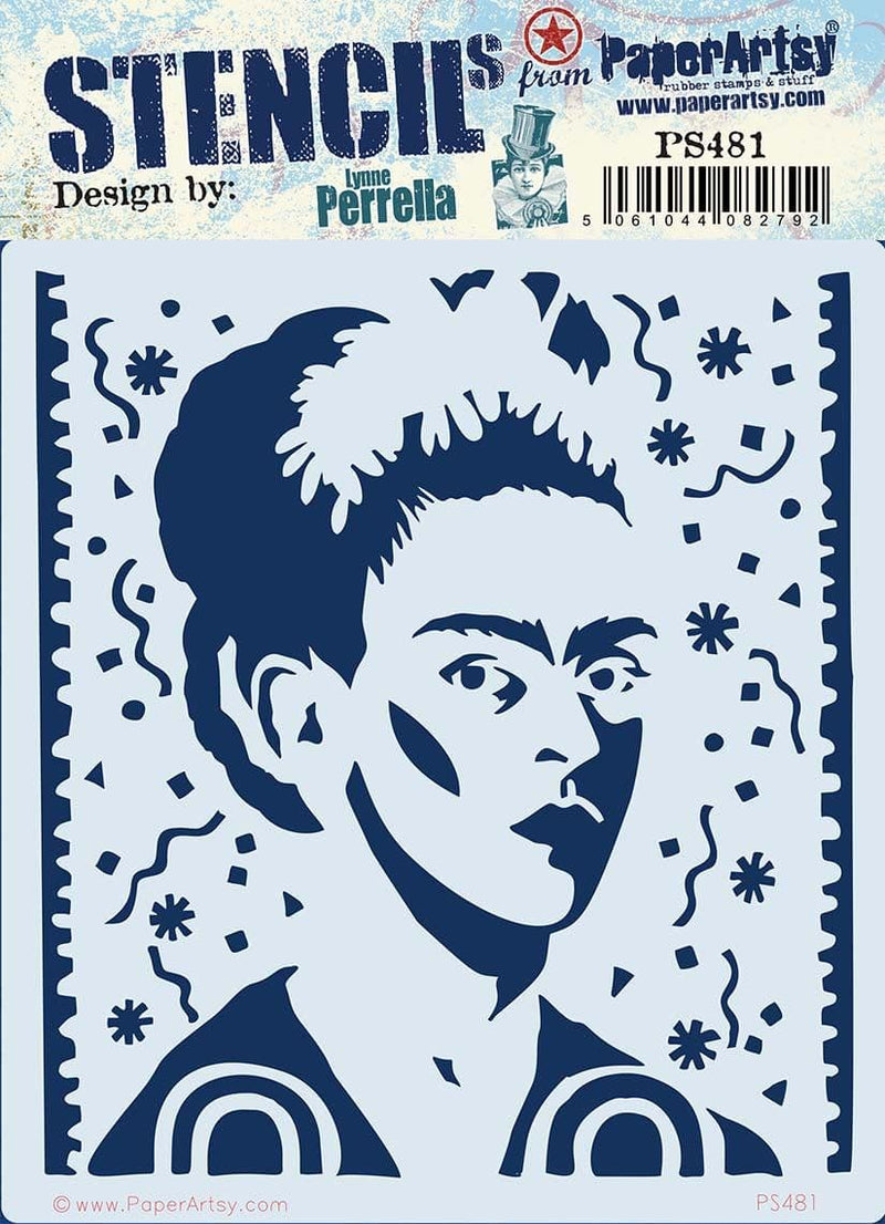 PaperArtsy - Stencil - Lynne Perrella - PS481 - Regular