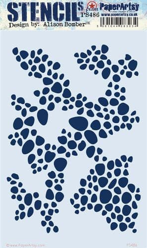 PaperArtsy - Large Stencil - Alison Bomber - PS486