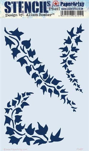 PaperArtsy - Large Stencil - Alison Bomber - PS487