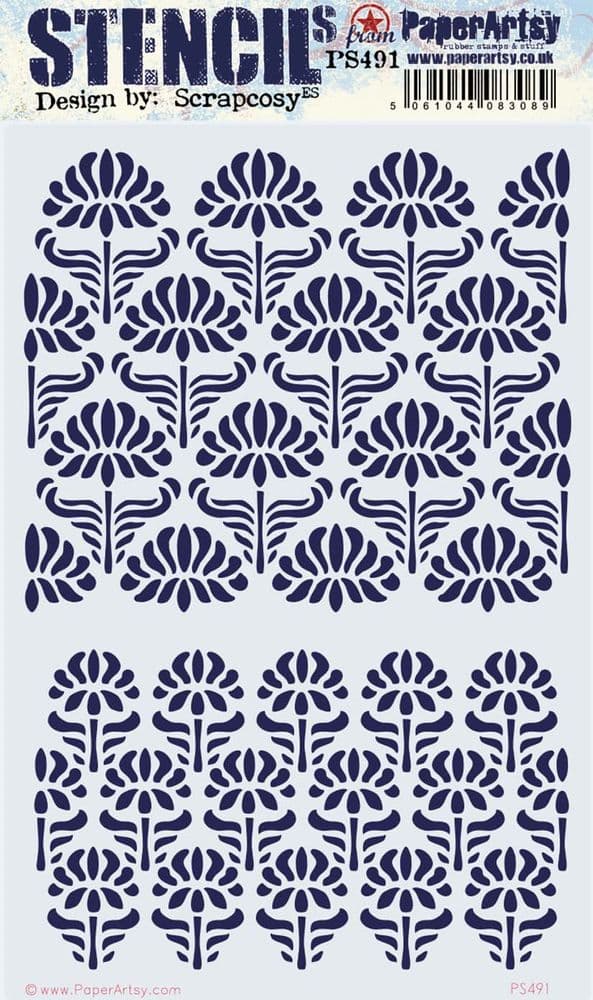 PaperArtsy - Large Stencil - Scrapcosy PS491