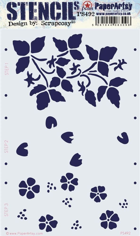 PaperArtsy - Large Stencil - Scrapcosy PS492