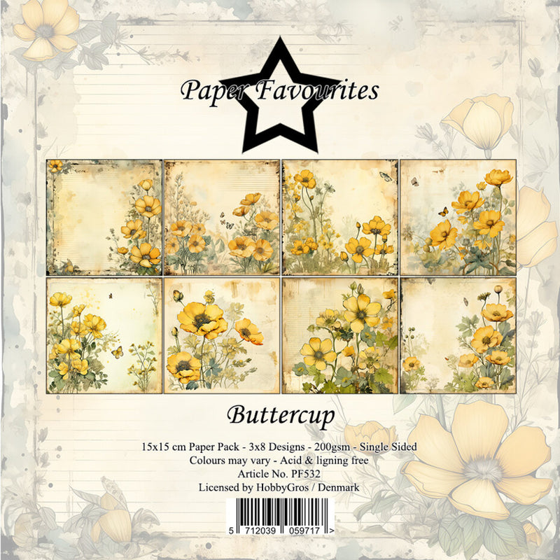 Paper Favourites - Paper Pad - 6 x 6 - Buttercup