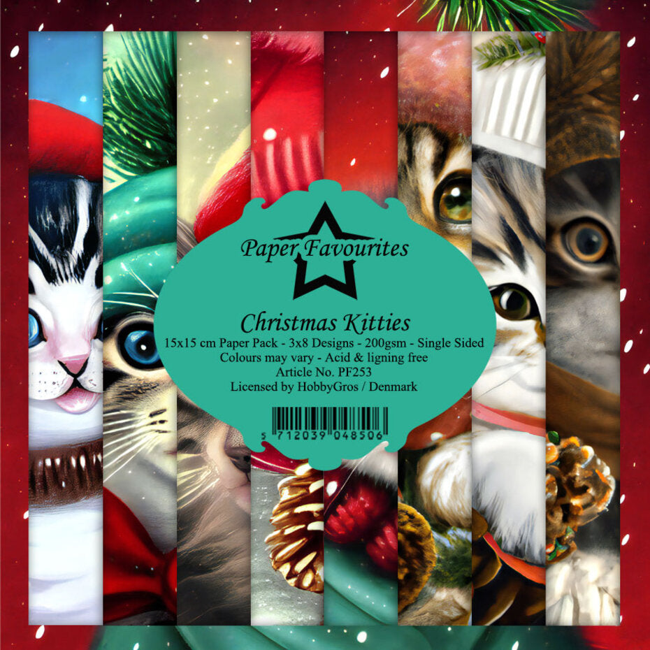 Paper Favourites - Paper Pad - 6 x 6 - Christmas Kitties