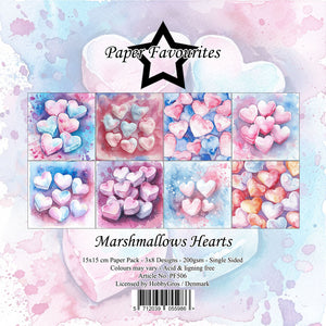 Paper Favourites - Paper Pad - 6 x 6 - Marshmallow Hearts