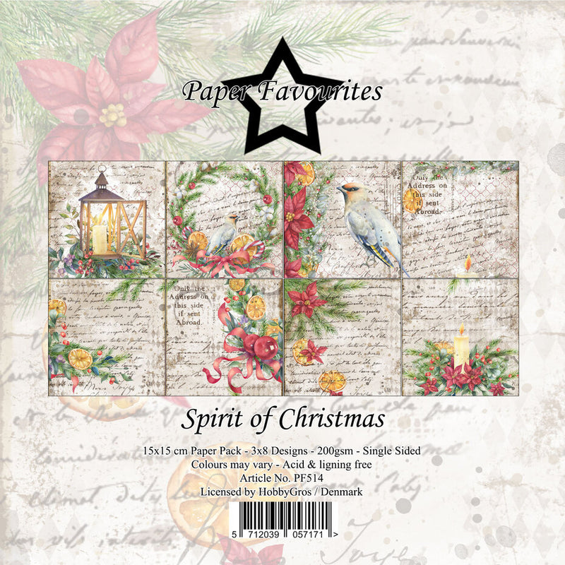 Paper Favourites - Paper Pad - 6 x 6 - Spirit of Christmas