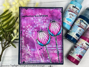PaperArtsy - Alison Bomber 41 - Pressed Umbels - Rubber Cling Mounted Stamp Set