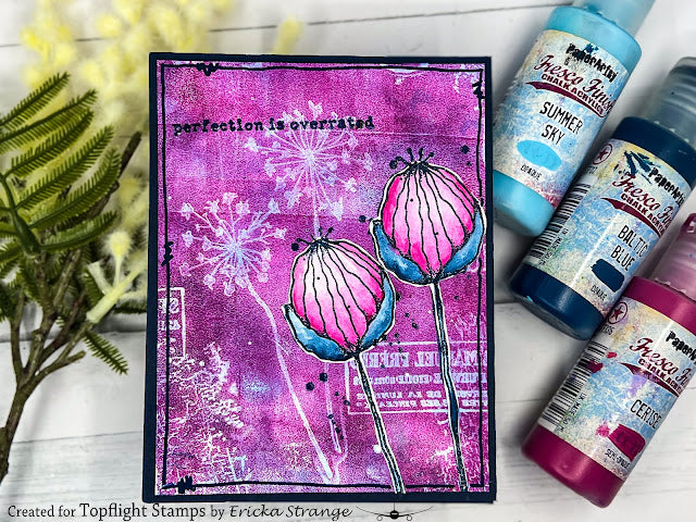 PaperArtsy - Alison Bomber 41 - Pressed Umbels - Rubber Cling Mounted Stamp Set