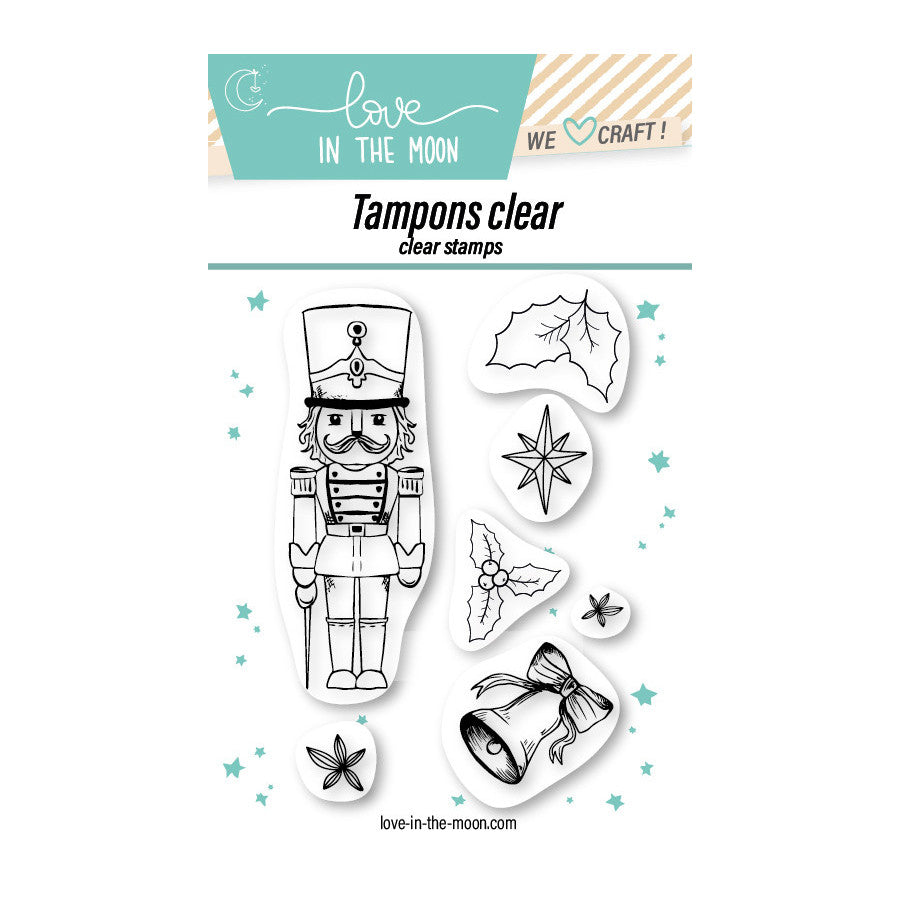 Love in the Moon - Clear Stamps - A7 - Nutcracker Guard