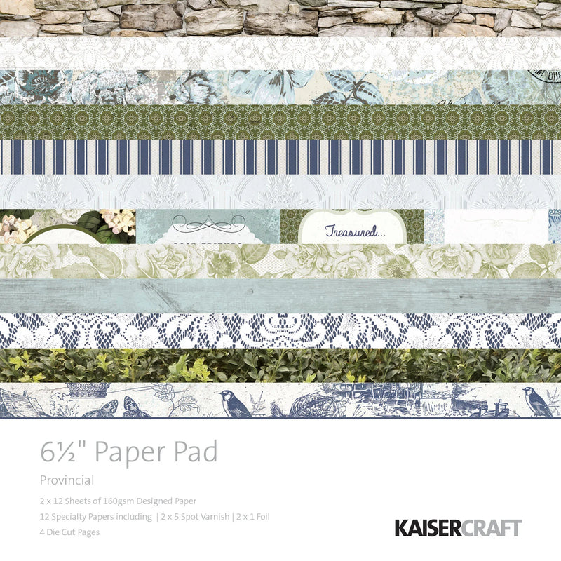 KaiserCraft - 6.5" x 6.5" Paper Pad - Provincial