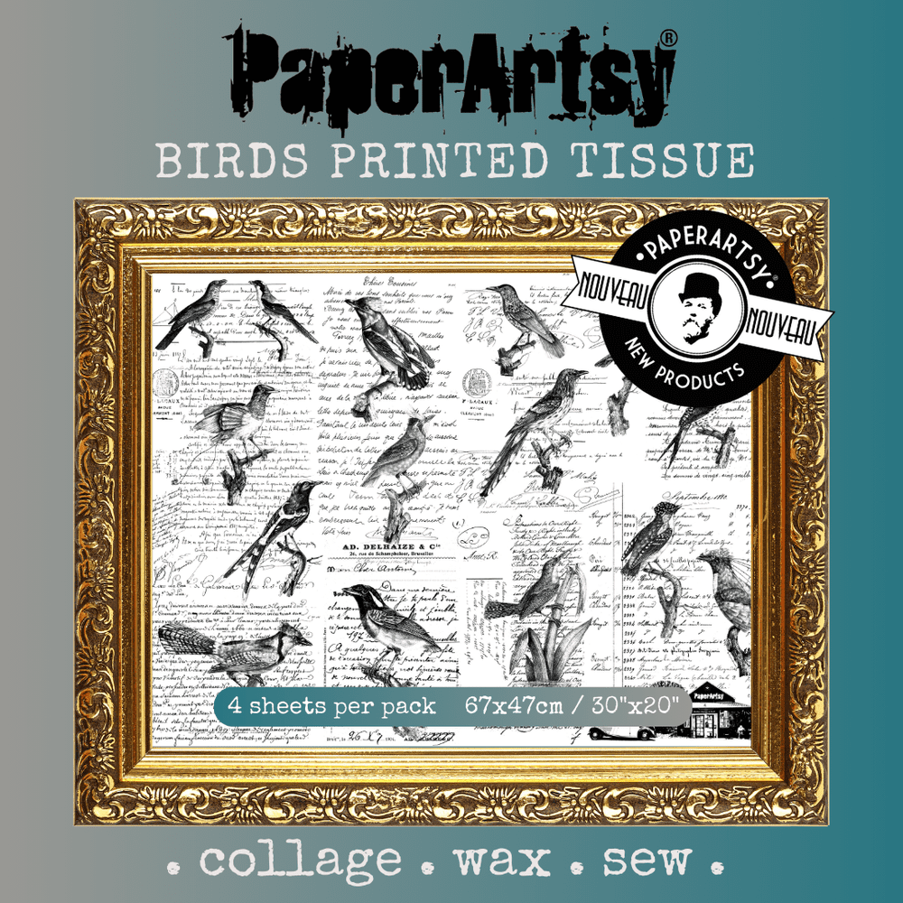 PaperArtsy - Printed Tissue - Birds